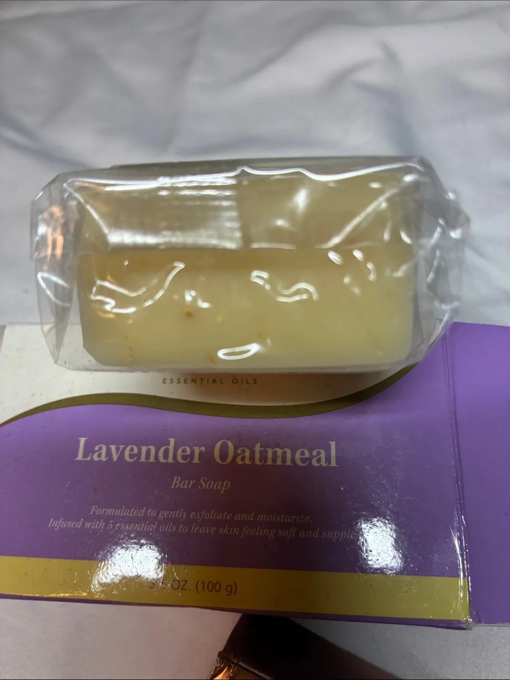 Young Living Lavender Oatmeal Bar Soap - Purple and Yellow
